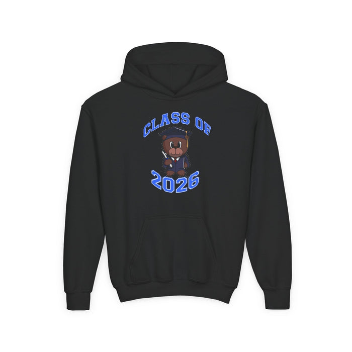 Youth Hoodie - 'Class of 2026' Graduation Bear Hoodie with '314 Originals' Back Print - 314 Originals