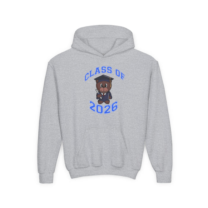 Youth Hoodie - 'Class of 2026' Graduation Bear Hoodie with '314 Originals' Back Print - 314 Originals