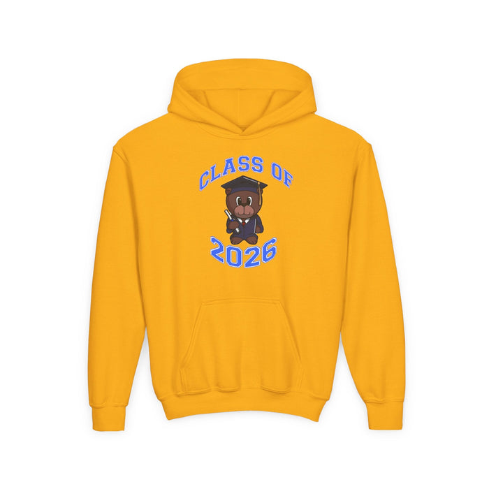 Youth Hoodie - 'Class of 2026' Graduation Bear Hoodie with '314 Originals' Back Print - 314 Originals