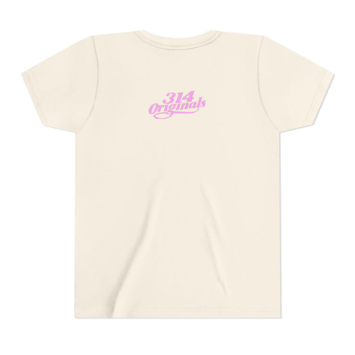 Youth Princess Tee — Pink Script 'Princess' Kids Shirt with Tiara - 314 Originals