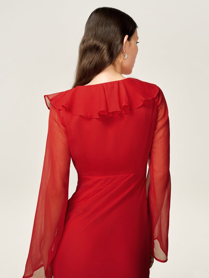 Yvette Dress in Barbados Cherry