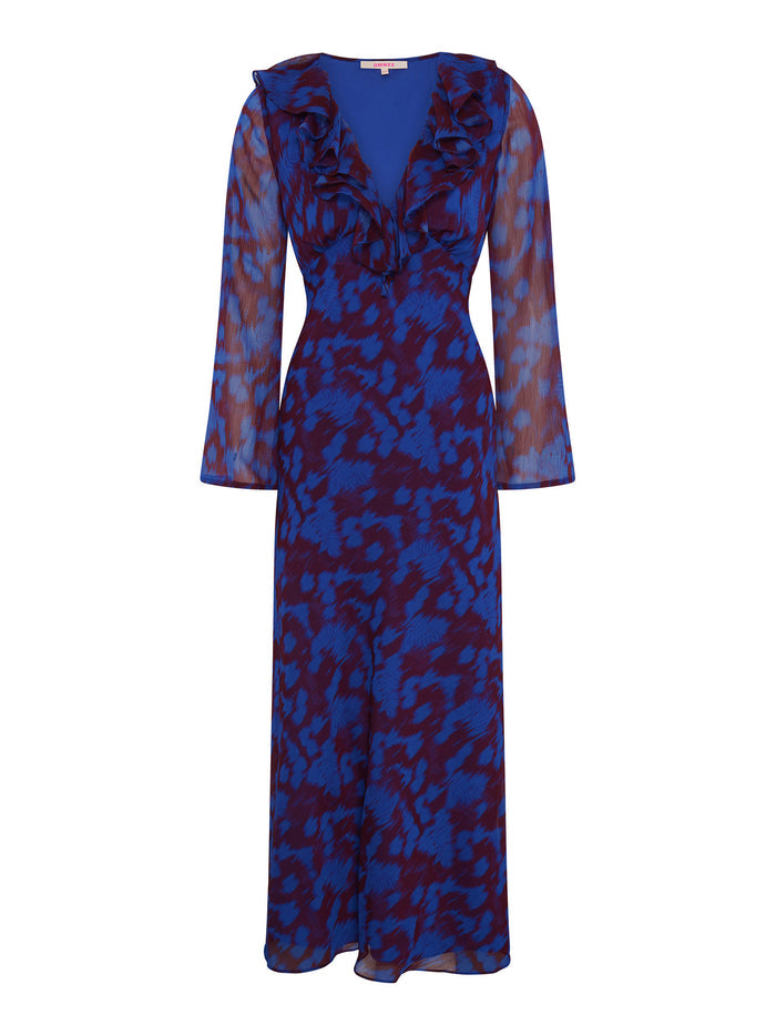 Yvette Dress in Wild Fern Print