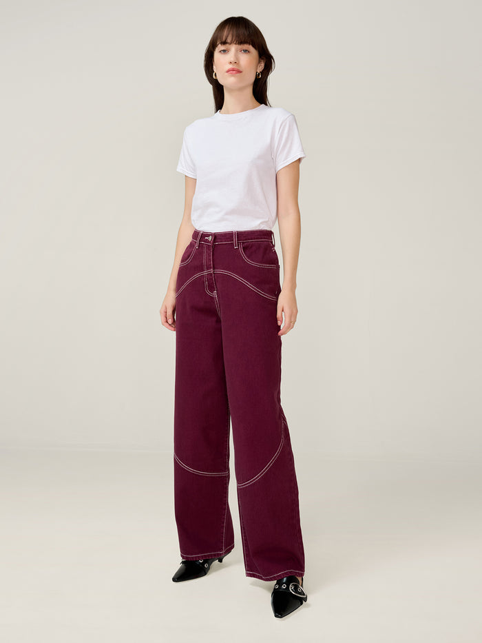 Zola Jean in Burgundy